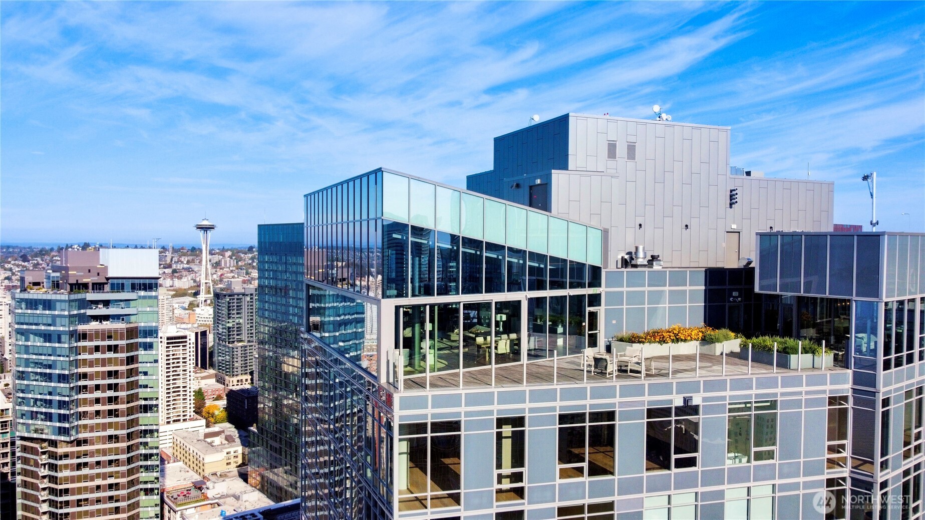121 Stewart Street, Unit 1605 Seattle, WA 98101 - Photo 29 of 38 a view of city with tall buildings