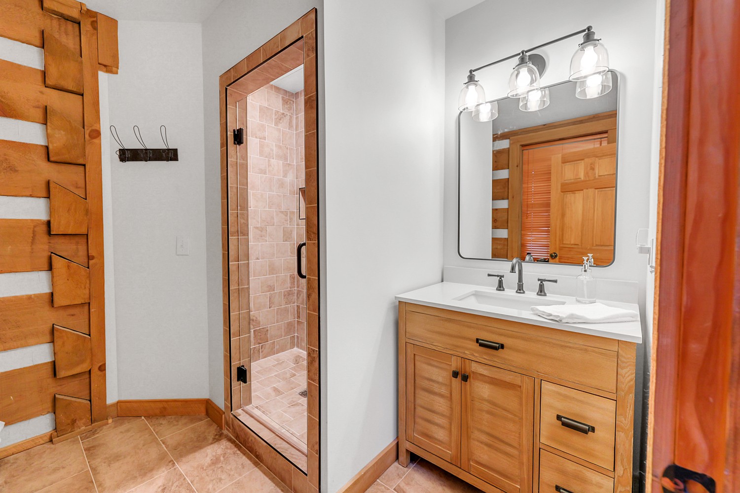 8265 Guthrie Road Cross Plains, TN 37049 - Photo 63 of 83 a bathroom with a granite countertop sink and a mirror