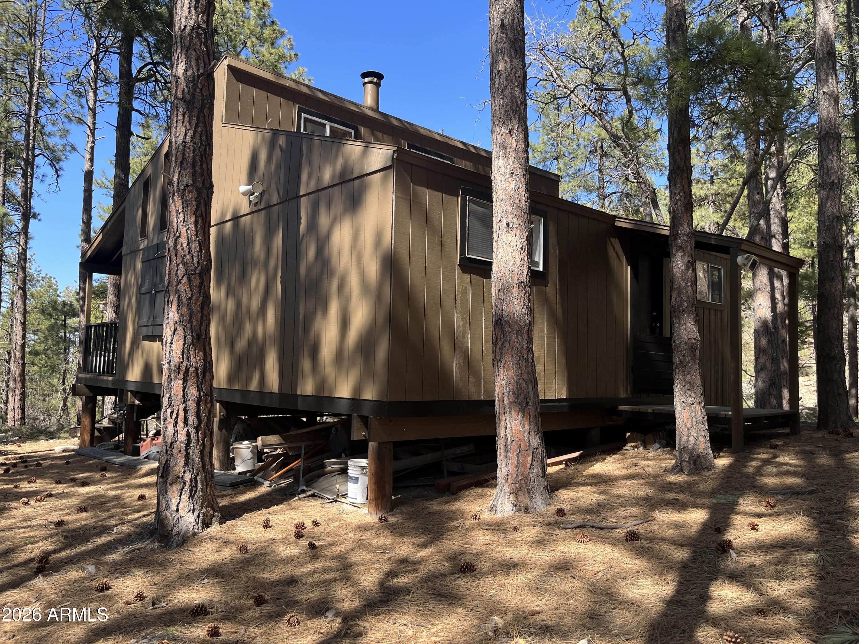 7070 East Wild Flower Road Crown King, AZ 86343 - Photo 12 of 14 Cabin exterior