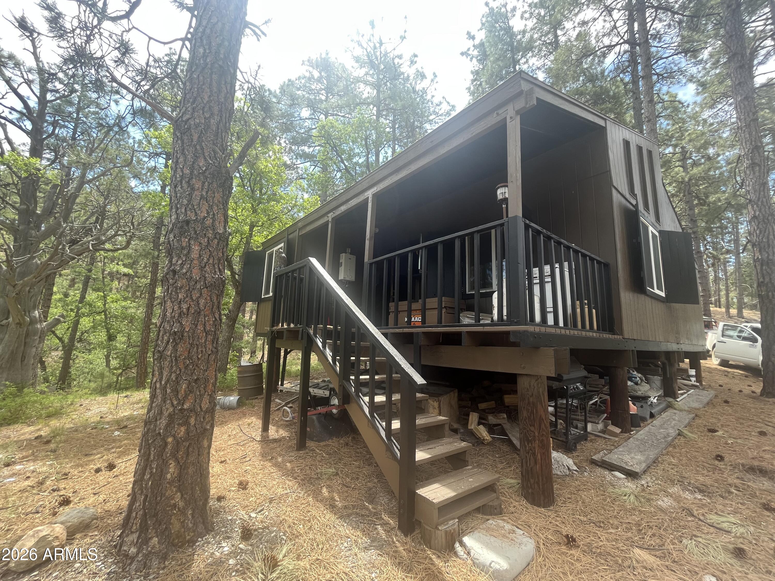 7070 East Wild Flower Road Crown King, AZ 86343 - Photo 10 of 14 Back porch