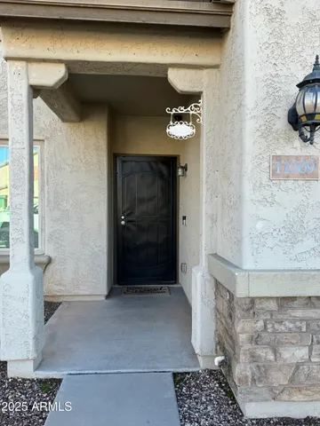 a view of an entryway door