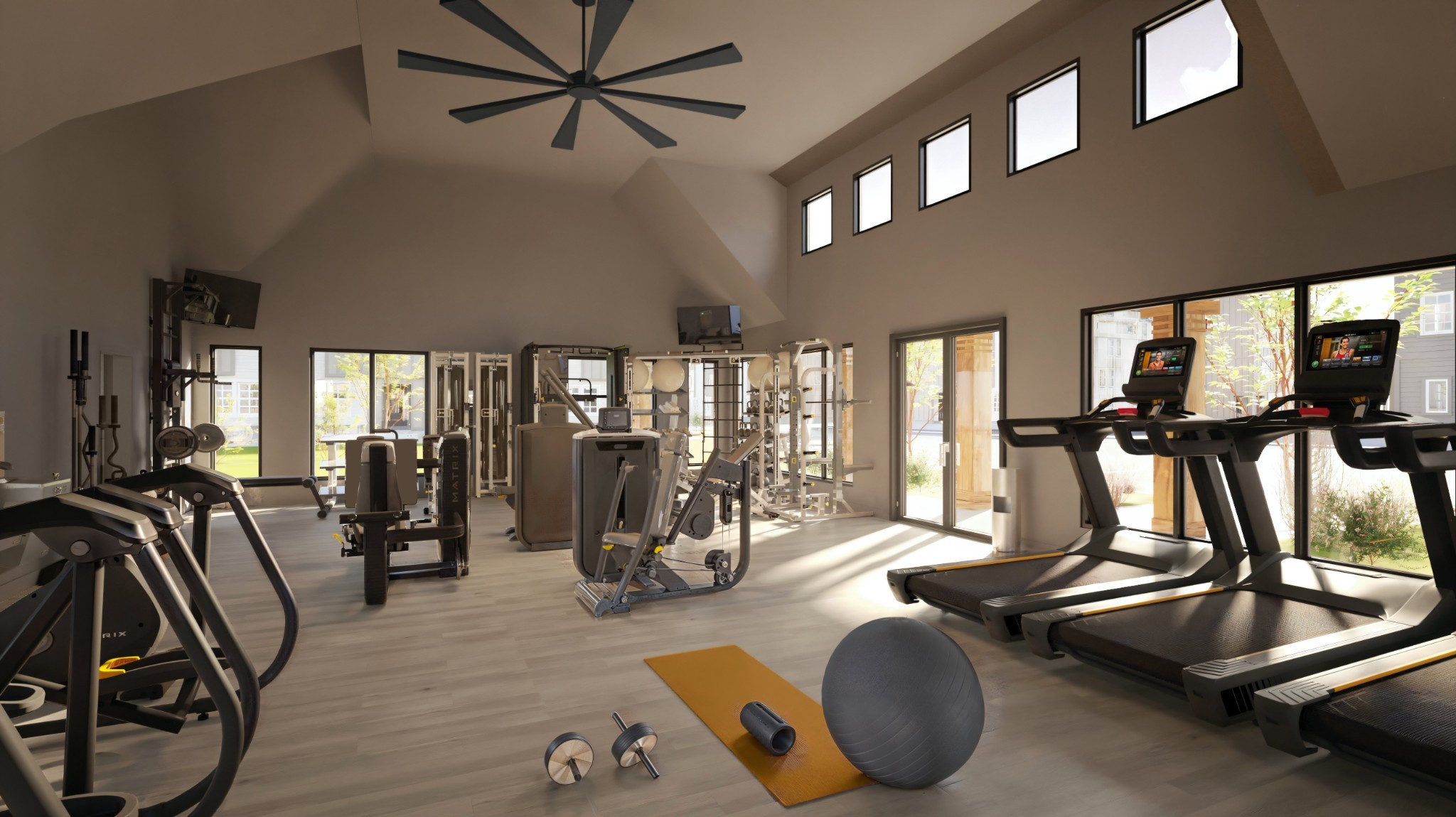 318 Mulberry Terrace, Unit B Madison, TN 37115 - Photo 4 of 33 a room with gym equipment and windows