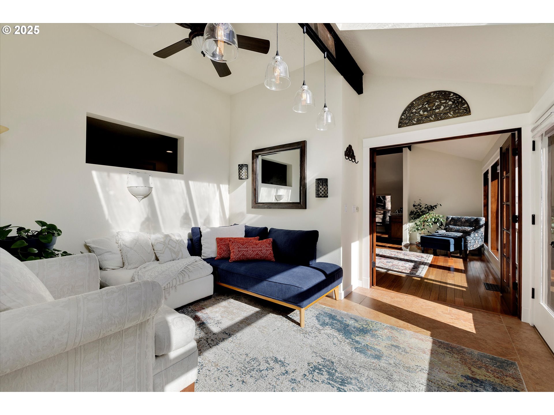 15451 Southeast Woodland Heights Road Amity, OR 97101 - Photo 10 of 48 a living room with furniture and a flat screen tv