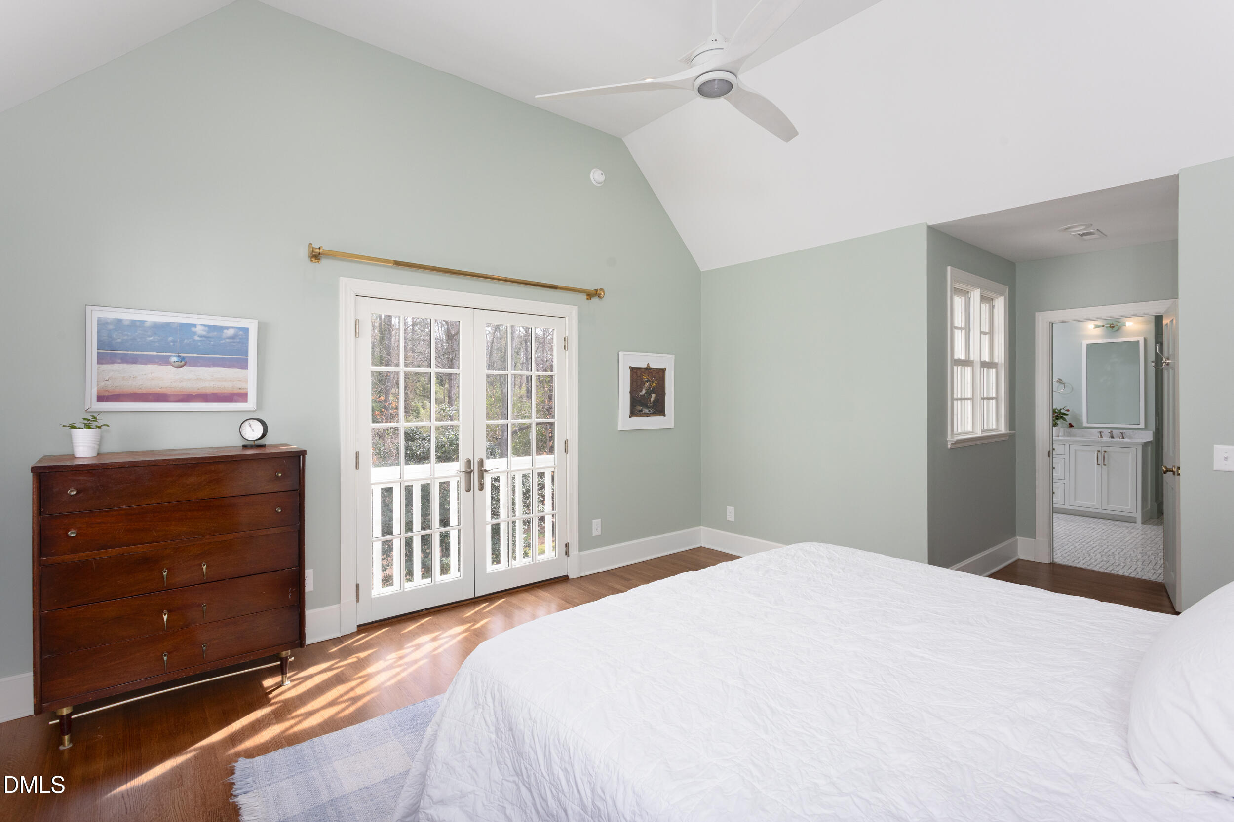 3433 Dover Road Durham, NC 27707 - Photo 27 of 56 a bedroom with a bed and a large window