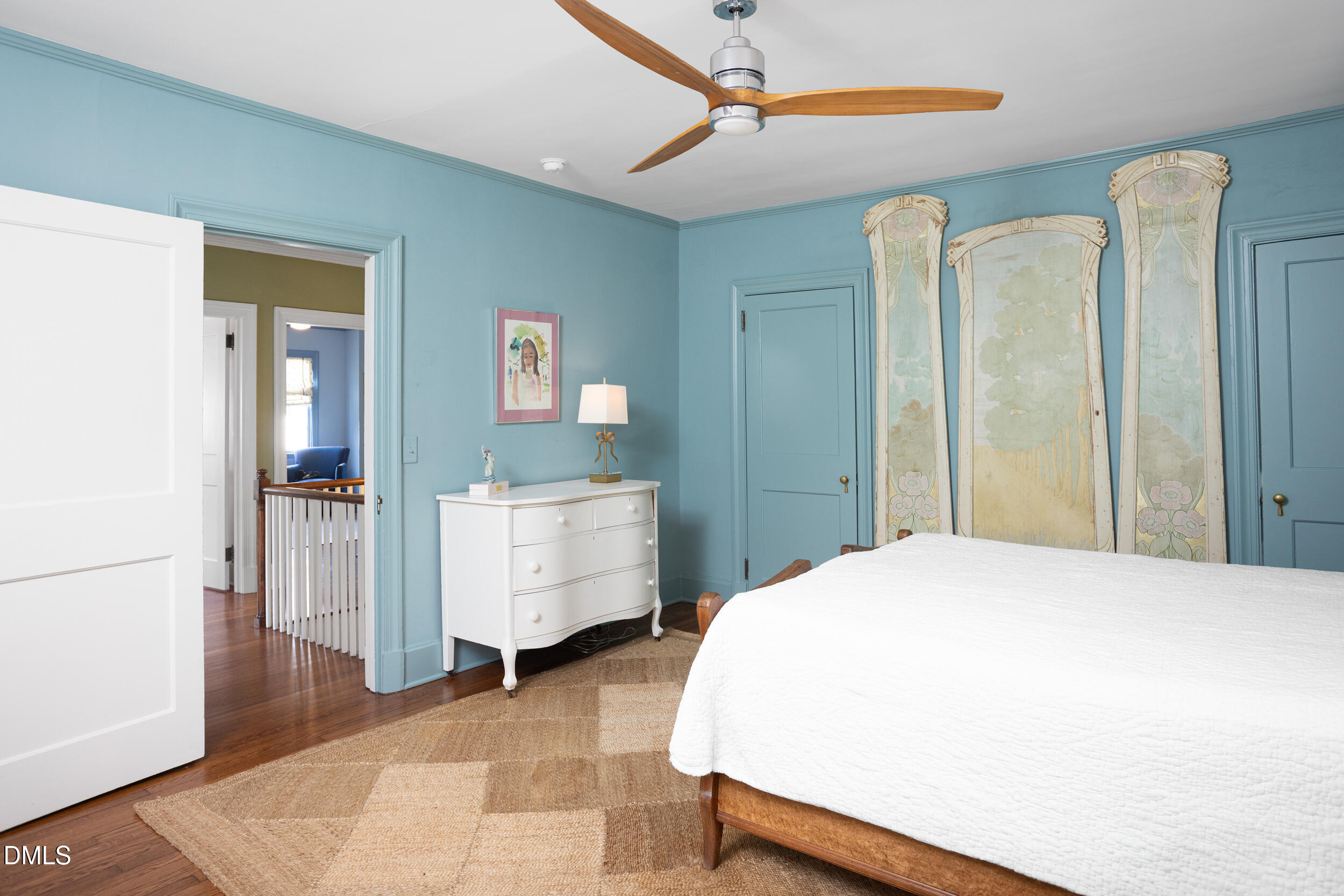 3433 Dover Road Durham, NC 27707 - Photo 33 of 56 a bedroom with a bed and a table