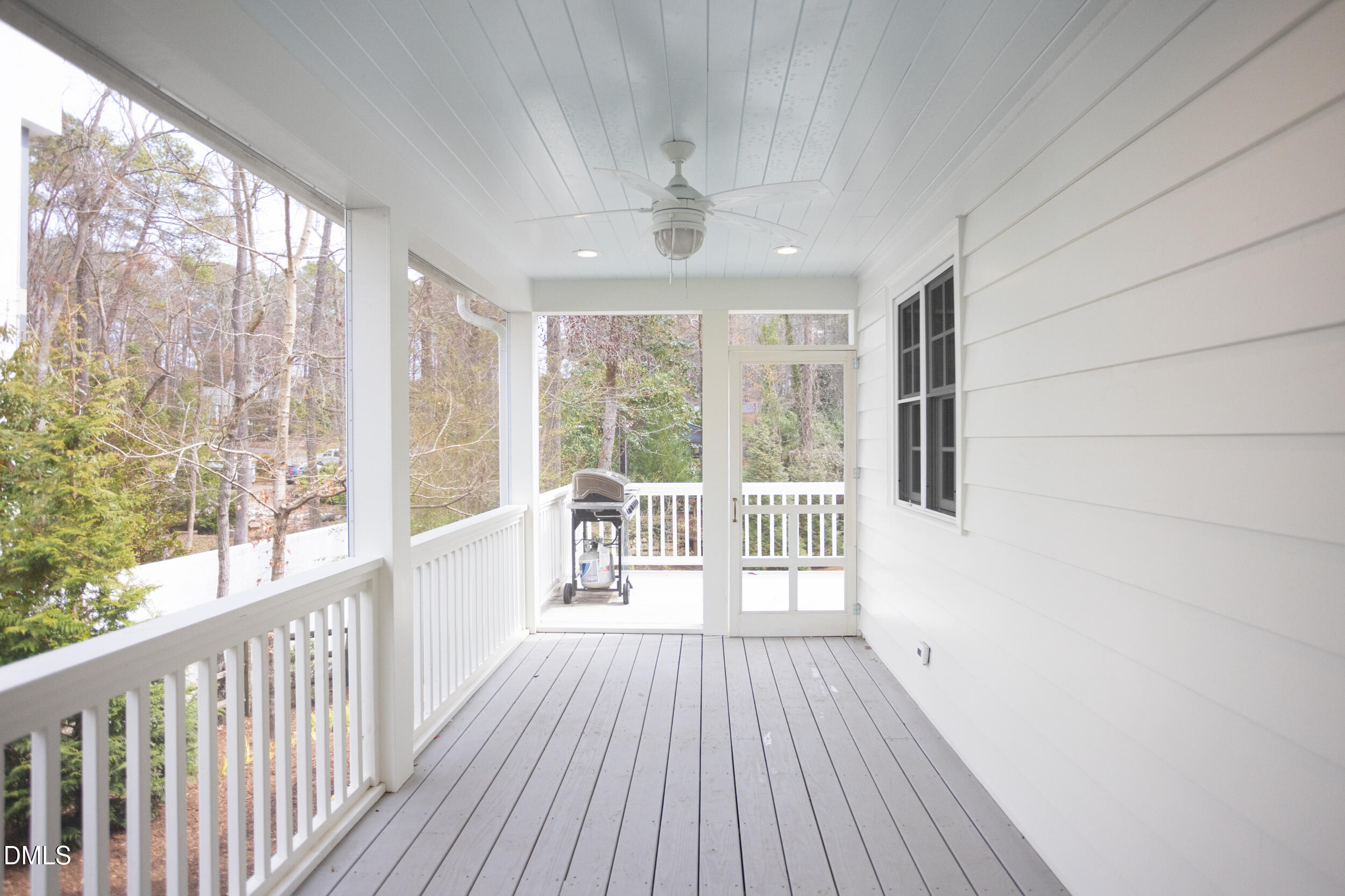 3433 Dover Road Durham, NC 27707 - Photo 44 of 56 a view of a room with wooden floor and balcony