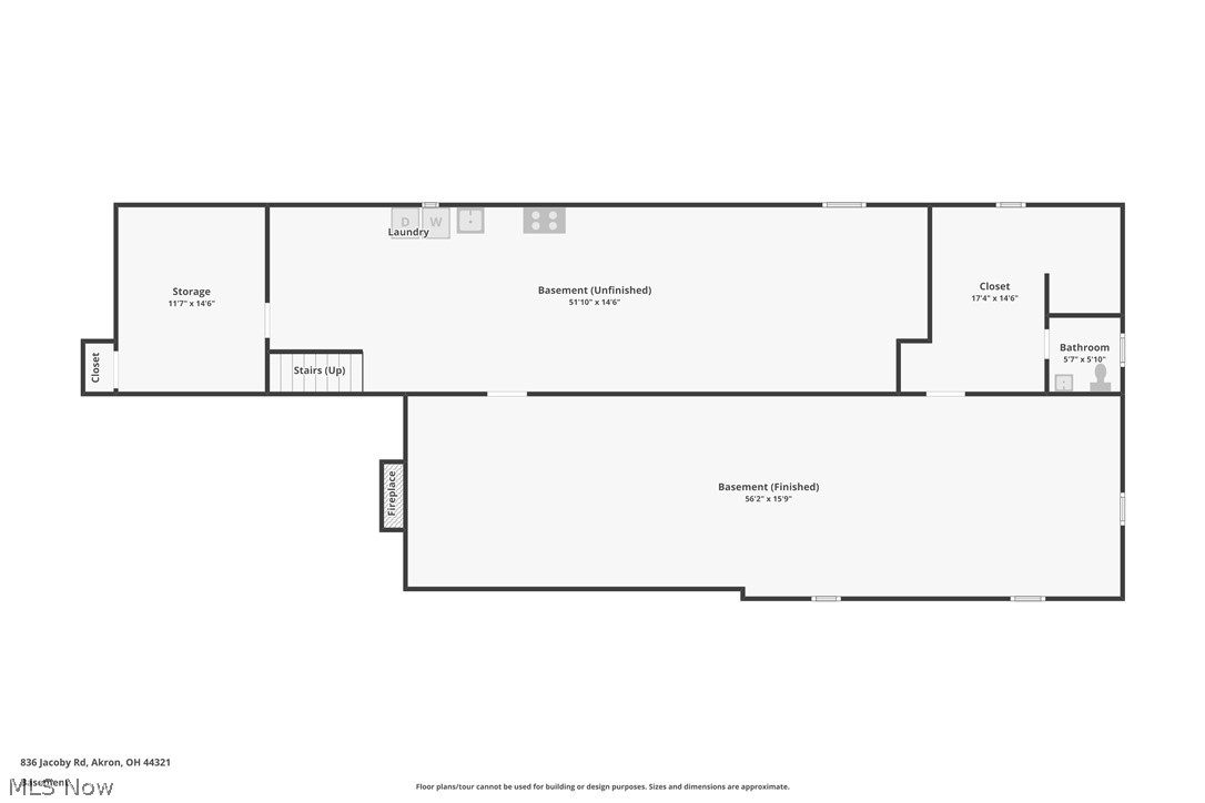 836 Jacoby Road Akron, OH 44333 - Photo 44 of 45 Lower level floor plan