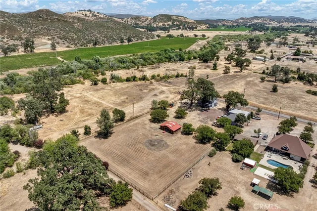 a view of a city with mountain