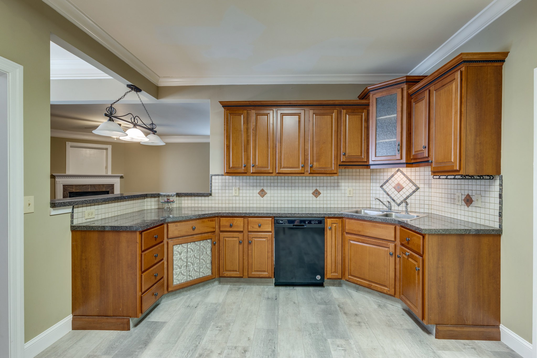 4655 Hardison Mill Road Columbia, TN 38401 - Photo 10 of 47 a kitchen with stainless steel appliances granite countertop wooden cabinets a sink and dishwasher