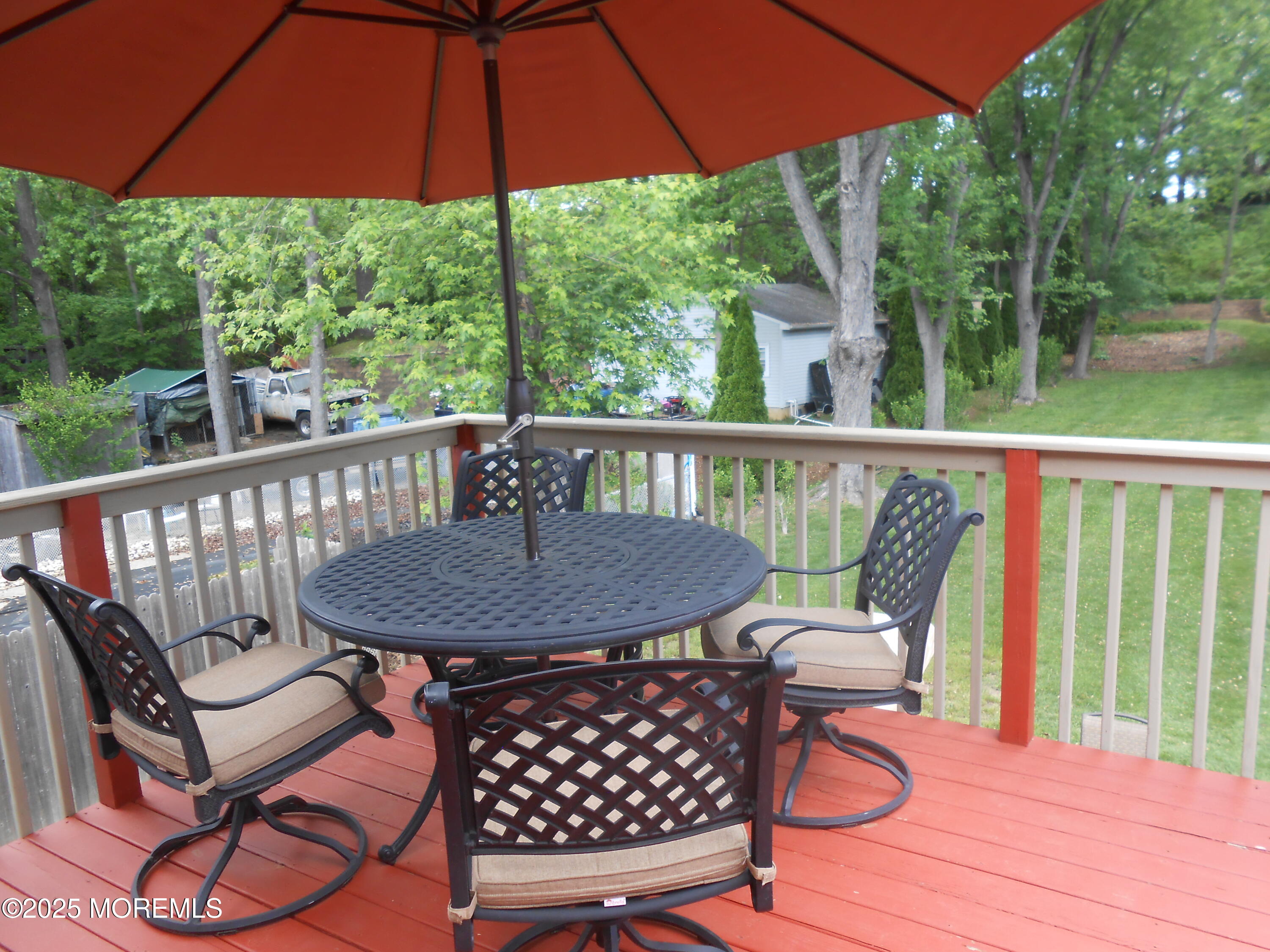 603 Bloomfield Drive Westampton, NJ 08060 - Photo 23 of 66 a view of a deck patio and outdoor seating
