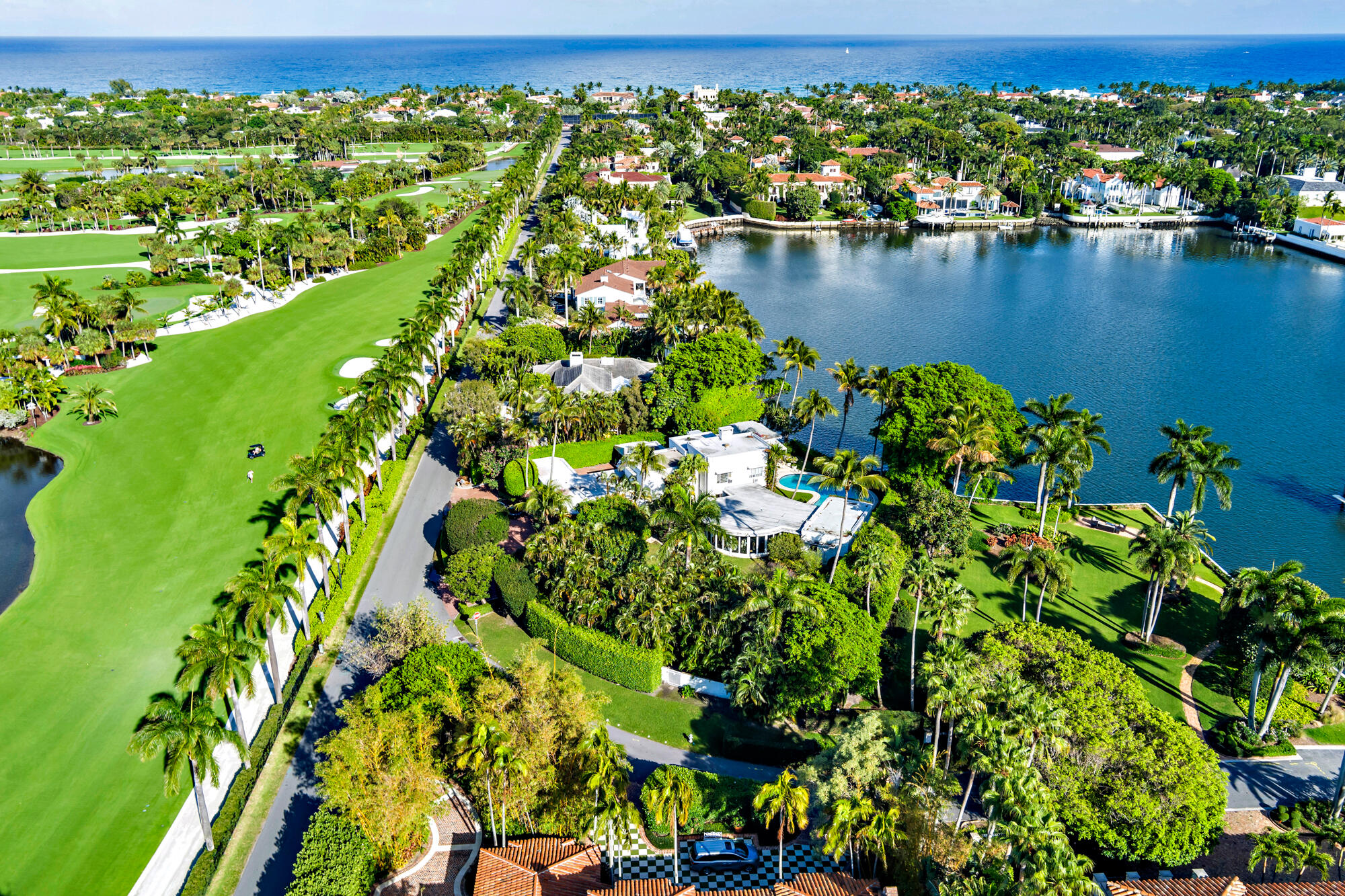350 Island Road Palm Beach, FL 33480 - Photo 25 of 26 an aerial view of residential houses with outdoor space and lake view