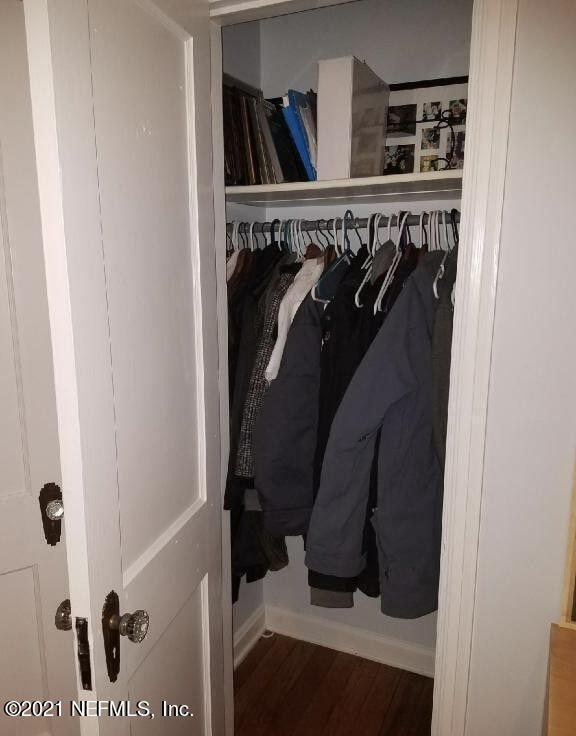 1677 Geraldine Drive Jacksonville, FL 32205 - Photo 31 of 52 a view of walk in closet with clothes and shoes