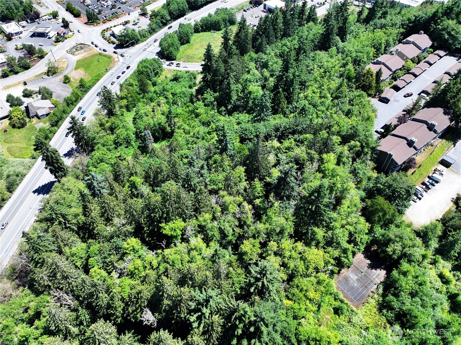 20249 Highway 305 Poulsbo, WA 98370 - Photo 12 of 25 an aerial view of residential house with outdoor space and trees all around