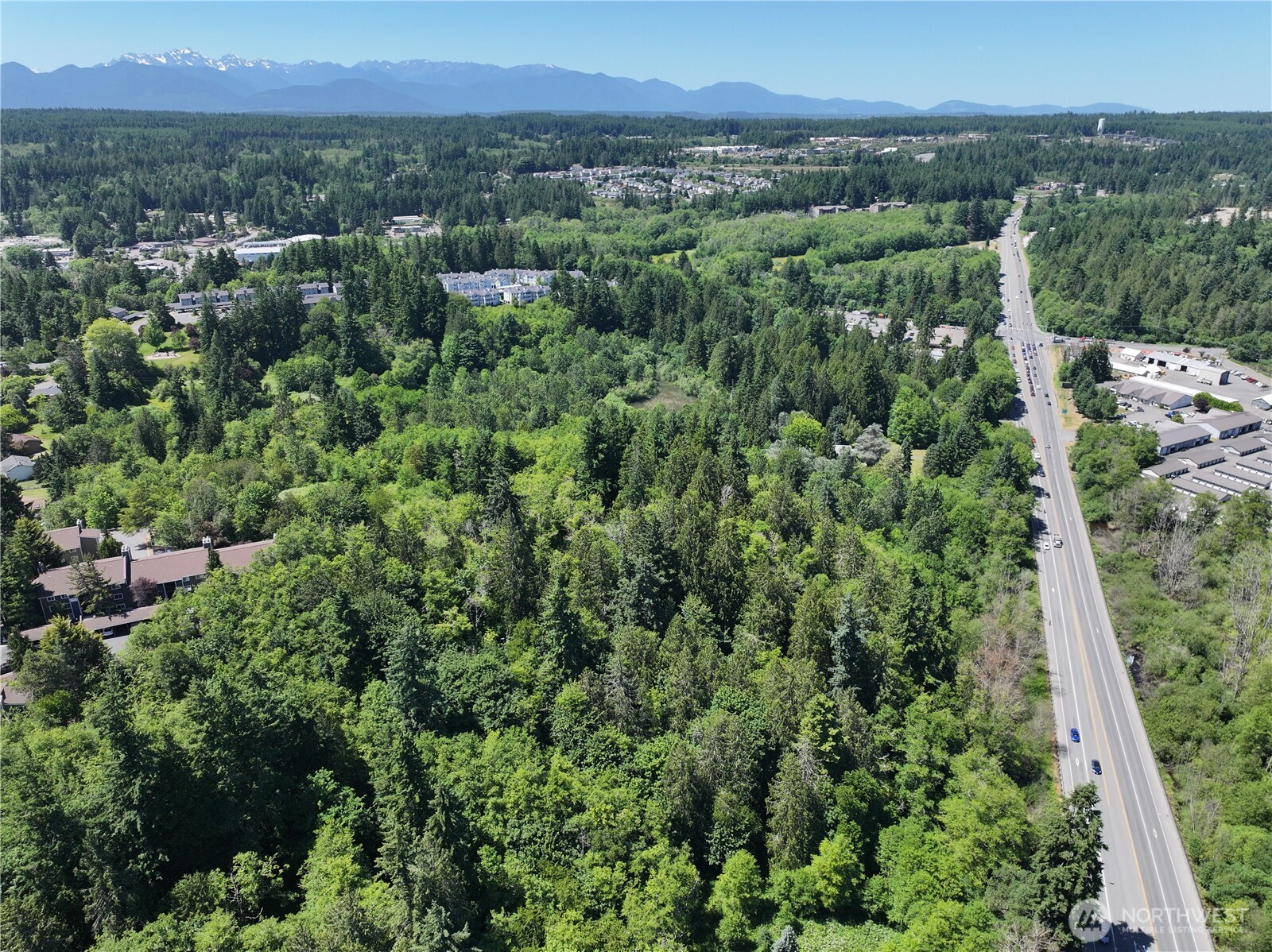 20249 Highway 305 Poulsbo, WA 98370 - Photo 20 of 25 an aerial view of a green landscape and mountains