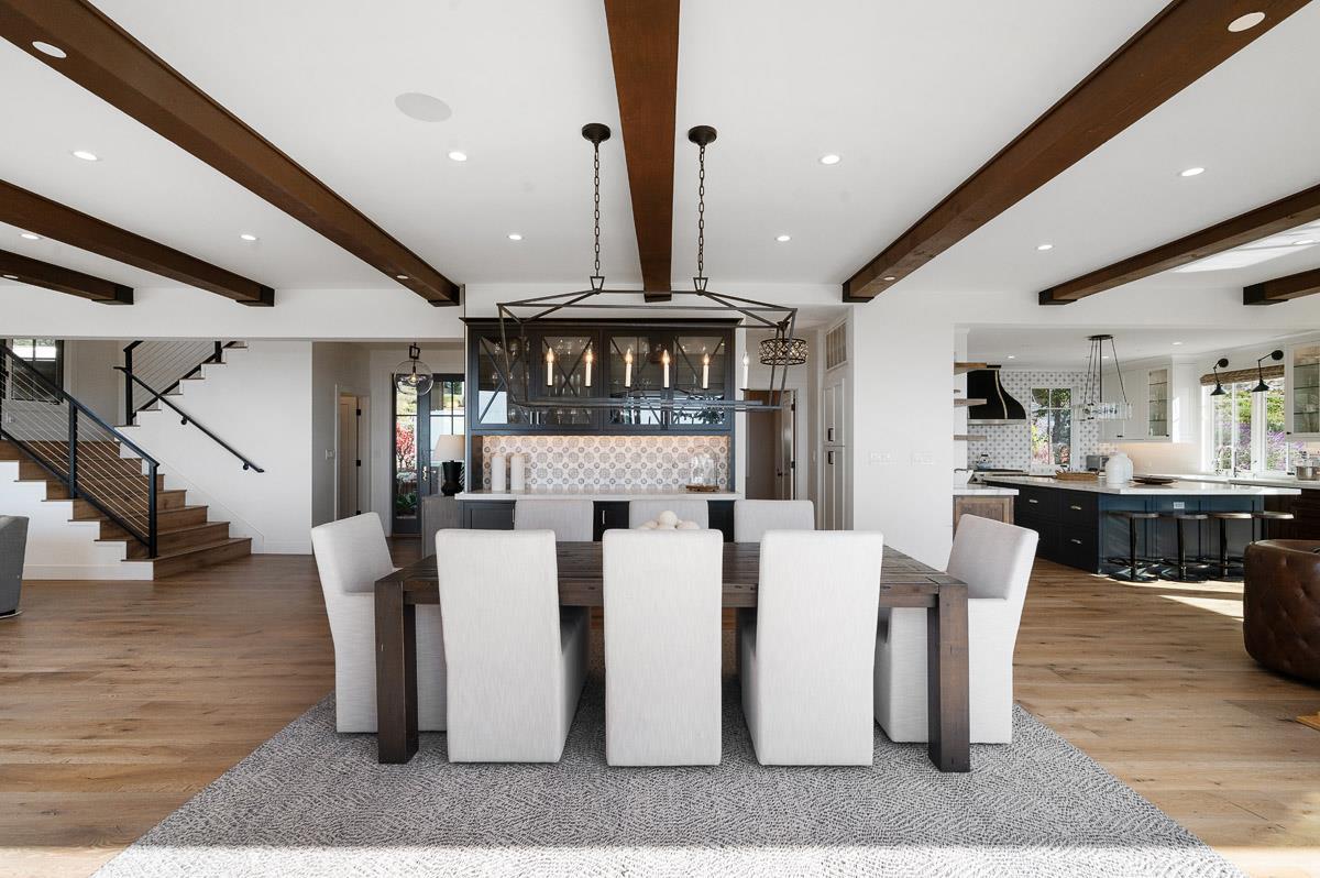 220 Ware Road Woodside, CA 94062 - Photo 11 of 59 a view of a dining room with furniture