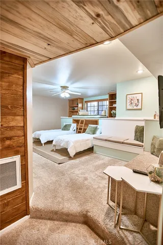 a view of a forest with trees