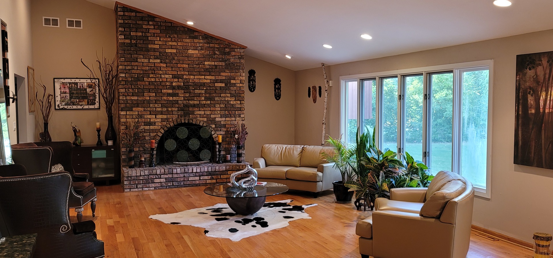1045 Wingate Road Olympia Fields, IL 60461 - Photo 5 of 28 a living room with furniture floor to ceiling window and potted plant
