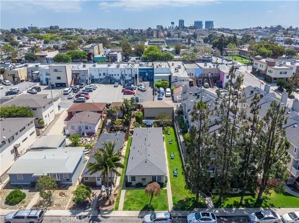 an aerial view of a city