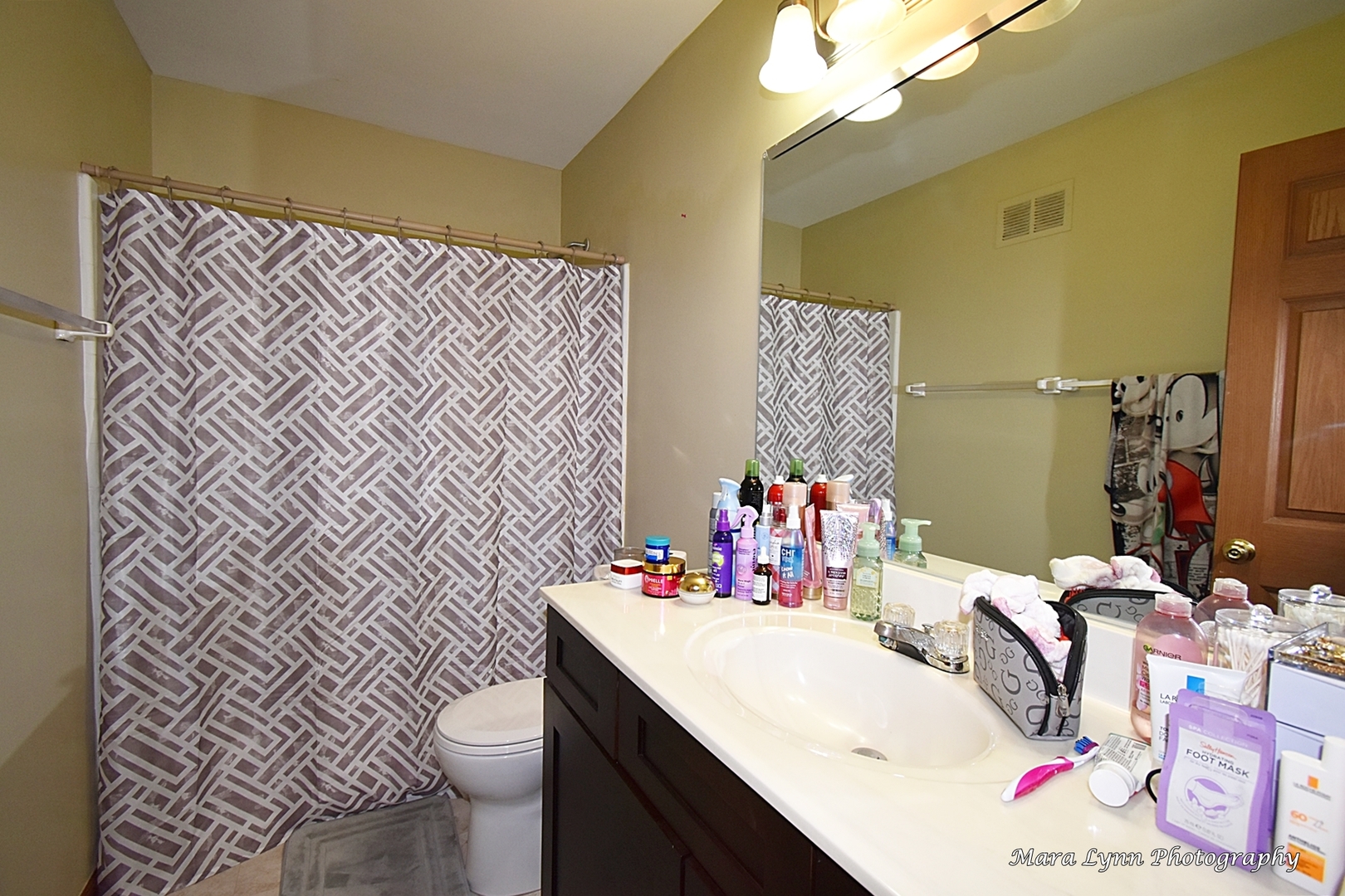 987 Symphony Drive Aurora, IL 60504 - Photo 22 of 27 a bathroom with a sink vanity mirror and toilet