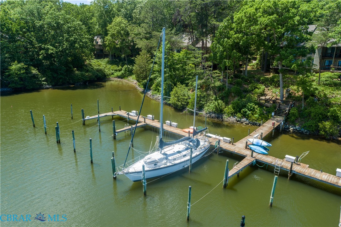 54 Villa Ridge Drive, Unit C Hartfield, VA 23071 - Photo 15 of 45 Dock featuring a water view and view of scattered trees