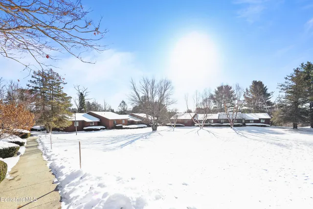 a view of road with snow