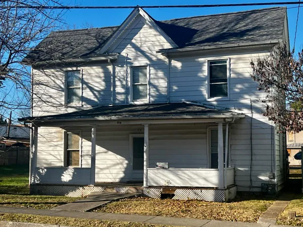 a front view of a house