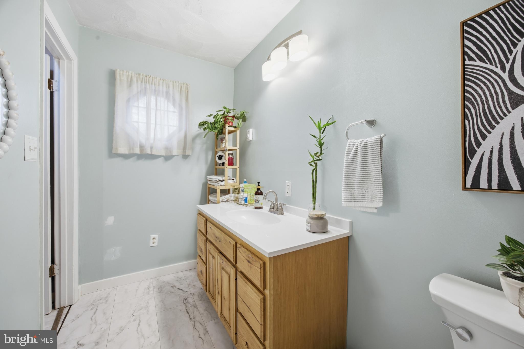 128 Hemlock Lane Gerrardstown, WV 25420 - Photo 10 of 44 a bathroom with a sink toilet and mirror