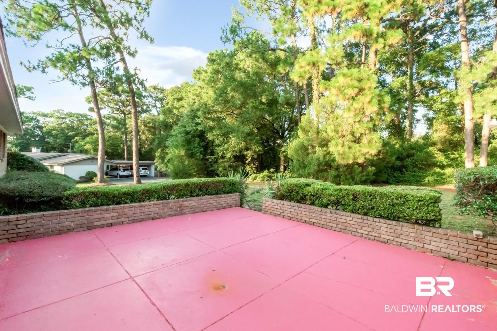 241 Suzanne Circle Mobile, AL 36608 - Photo 32 of 41 View of patio with view of wooded area