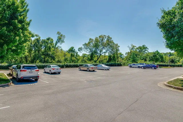 a car parked on the side of a street