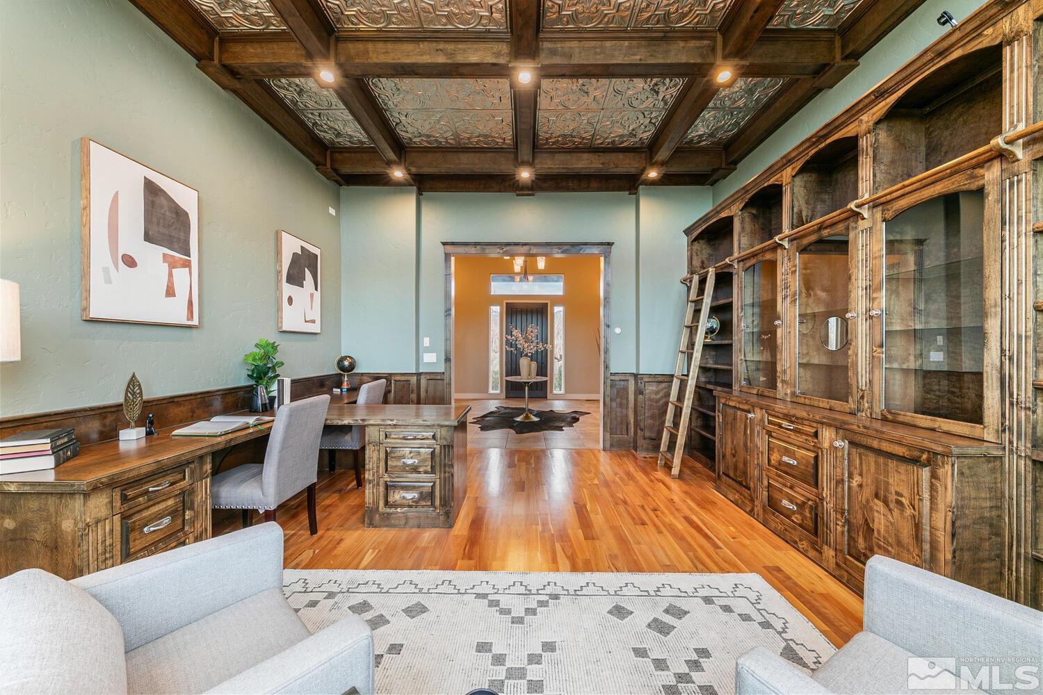 220 Brunswick Mill Road Reno, NV 89511 - Photo 11 of 39 a living room with furniture a wooden floor and next to a window