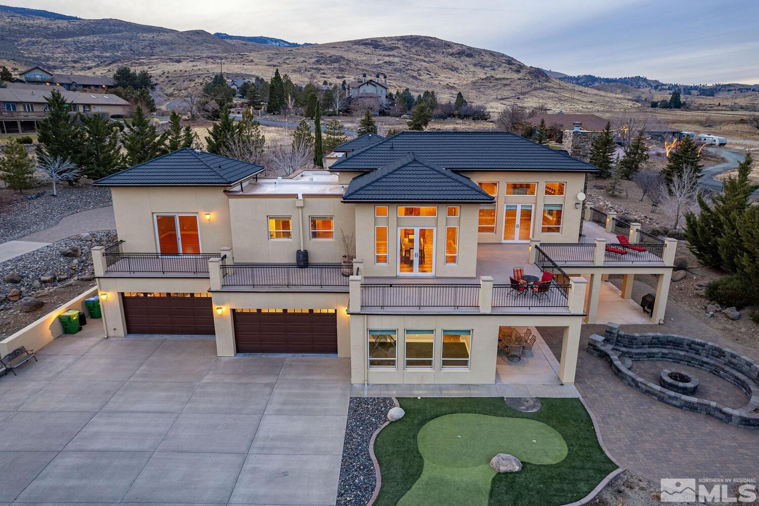 220 Brunswick Mill Road Reno, NV 89511 - Photo 33 of 39 an aerial view of a house with swimming pool