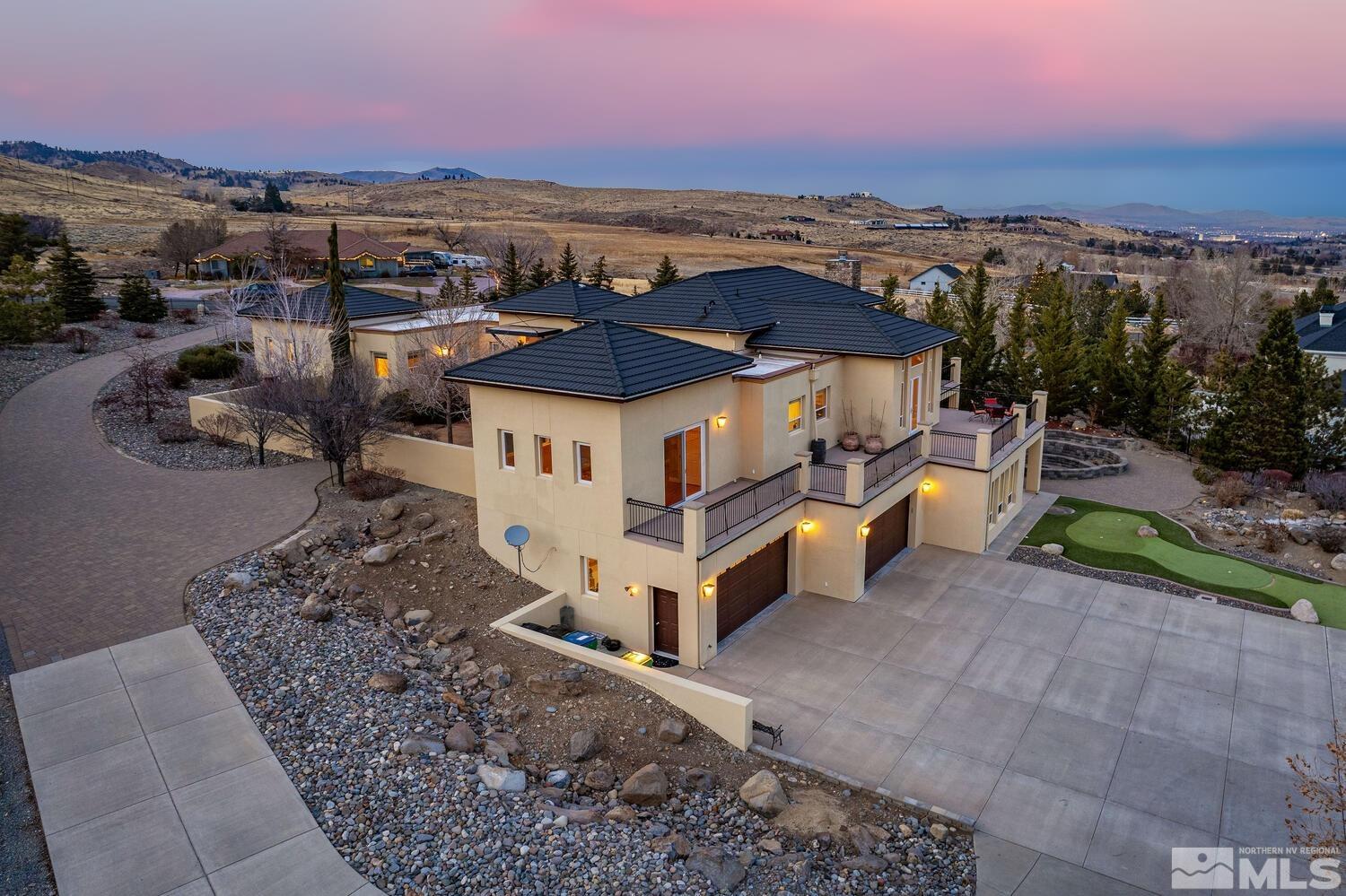 220 Brunswick Mill Road Reno, NV 89511 - Photo 5 of 39 an aerial view of a house with a big yard