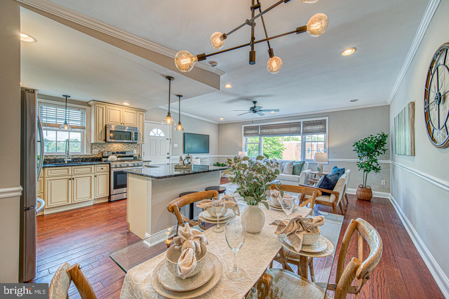 786 Hill Road Philadelphia, PA 19128 - Photo 12 of 29 Open Kitchen, Dining, & Living Rooms