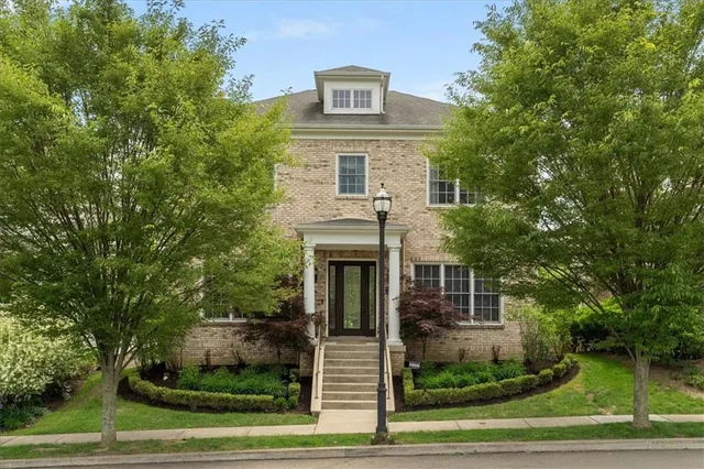 a front view of a house