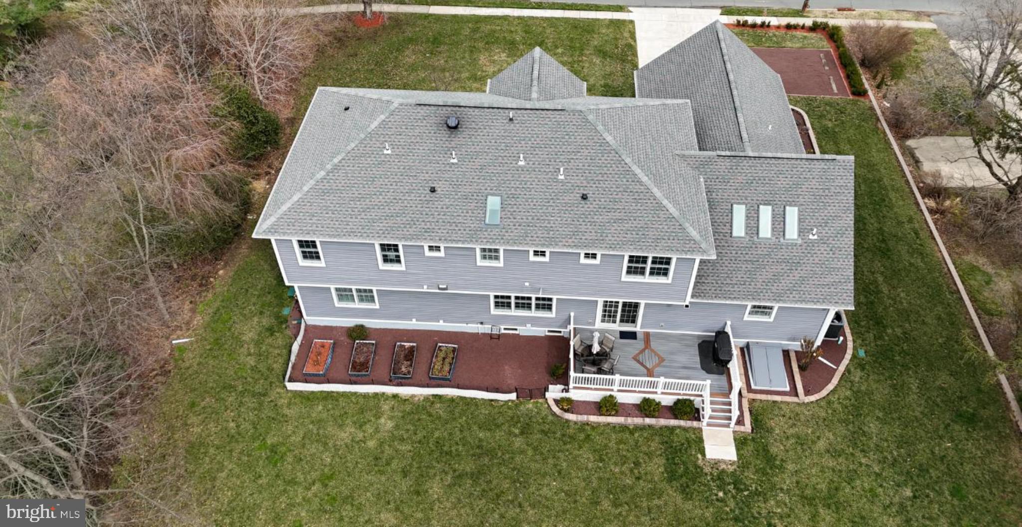 535 Village Road West Princeton Junction, NJ 08550 - Photo 47 of 51 an aerial view of a house with table and chairs