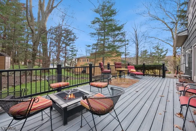 a view of a two chairs in the roof deck