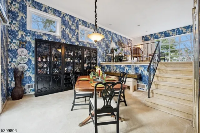 a view of a chairs and tables in patio