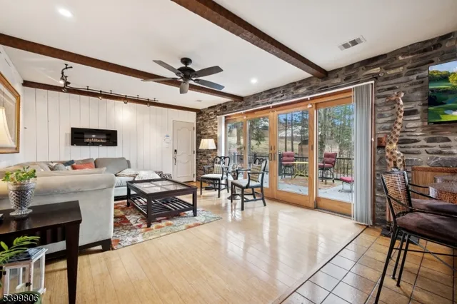 a very nice looking room with a large window