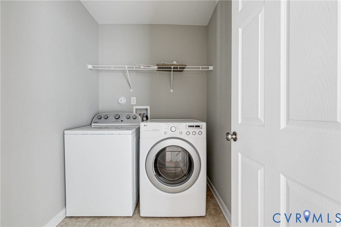 14906 Bridge Spring Drive Midlothian, VA 23113 - Photo 43 of 50 a utility room with dryer and washer