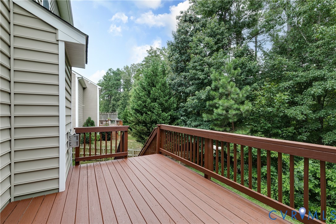 14906 Bridge Spring Drive Midlothian, VA 23113 - Photo 47 of 50 a view of balcony with deck and wooden floor