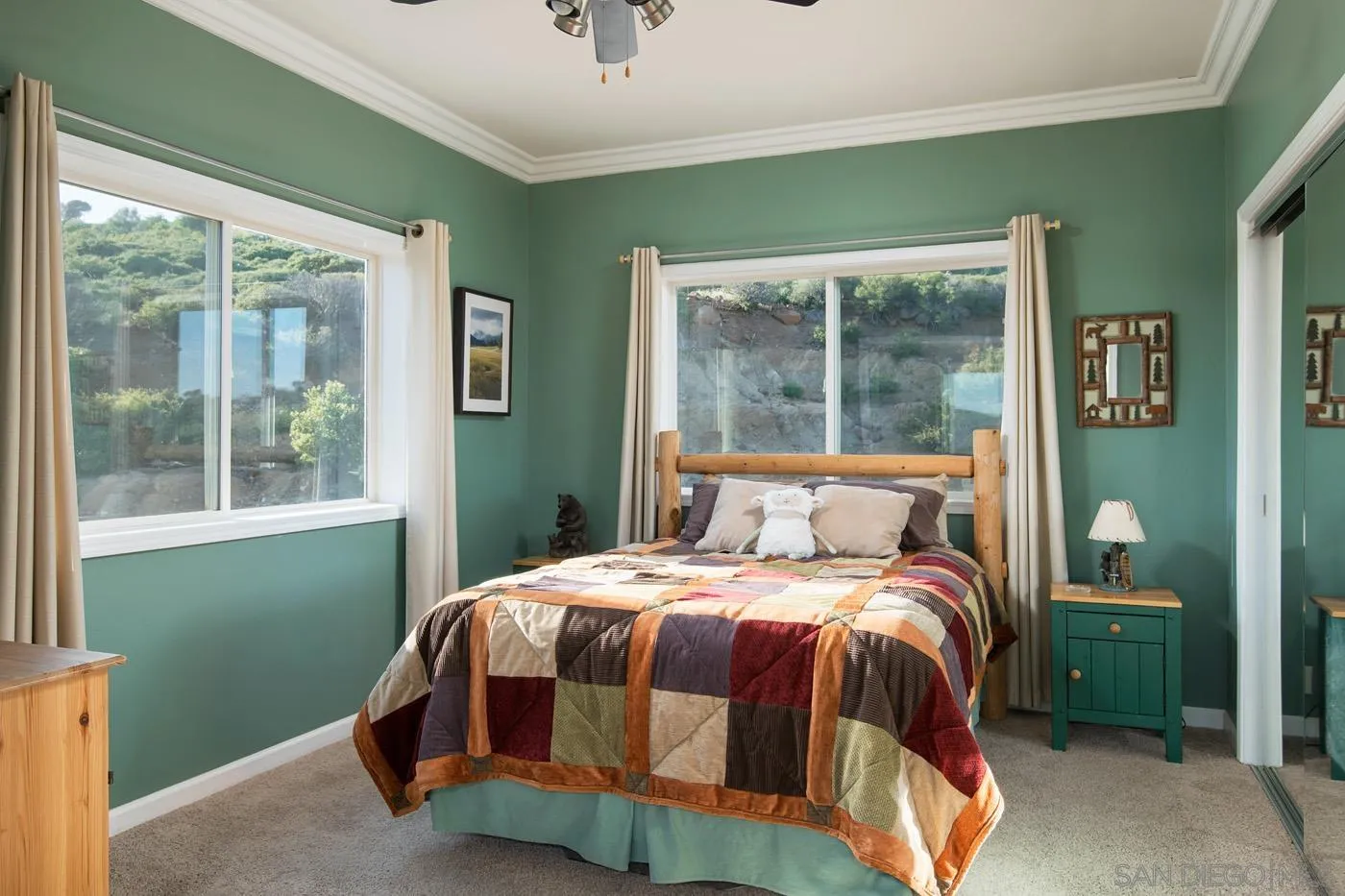 34896 Yuma Road Julian, CA 92036 - Photo 21 of 56 a bedroom with a bed and a window