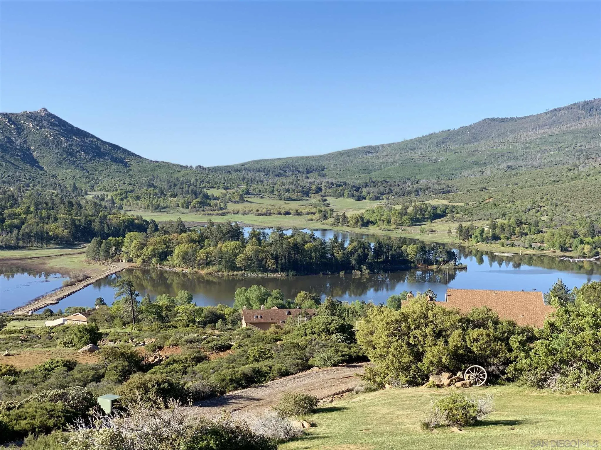 34896 Yuma Road Julian, CA 92036 - Photo 23 of 56 a view of a lake with mountains in the background