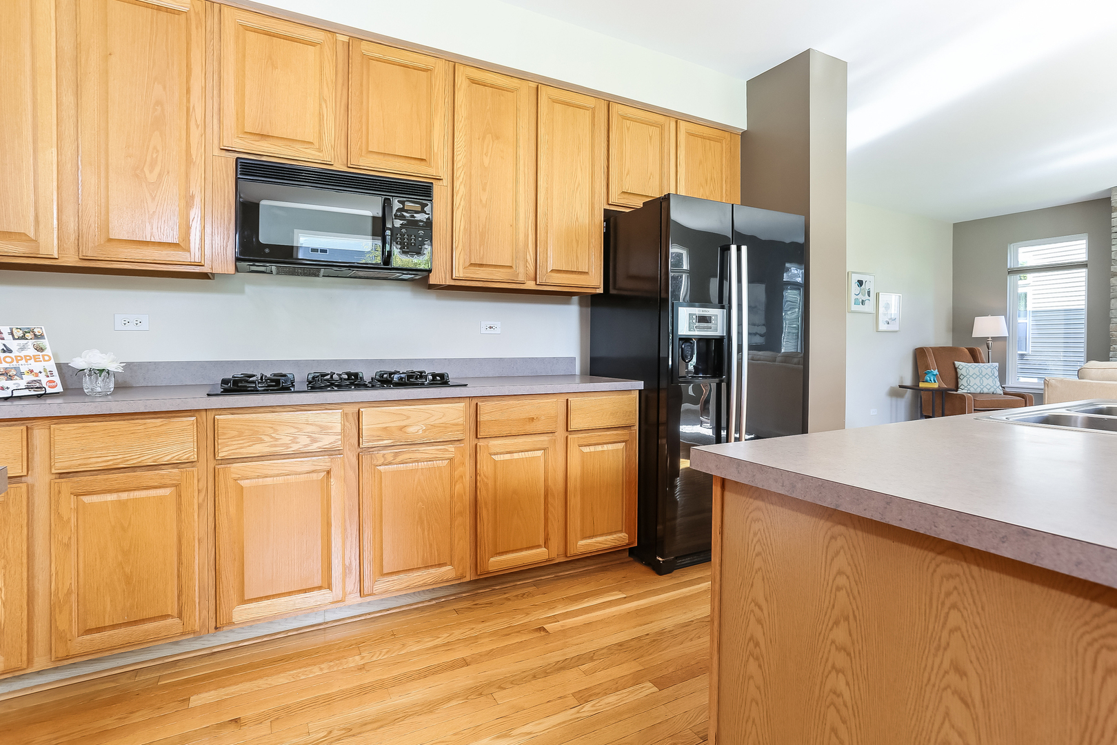 5460 Sullivan Pass Lake In The Hills, IL 60156 - Photo 20 of 51 a kitchen with stainless steel appliances granite countertop a refrigerator a stove top oven and a sink with cabinets