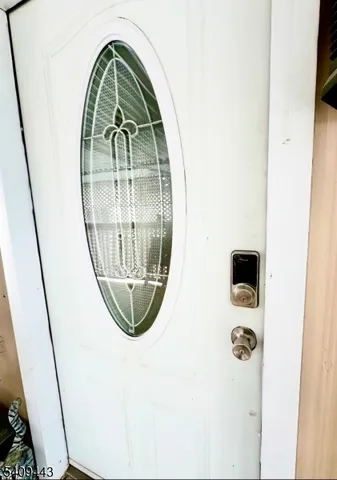 a view of a entryway in a house