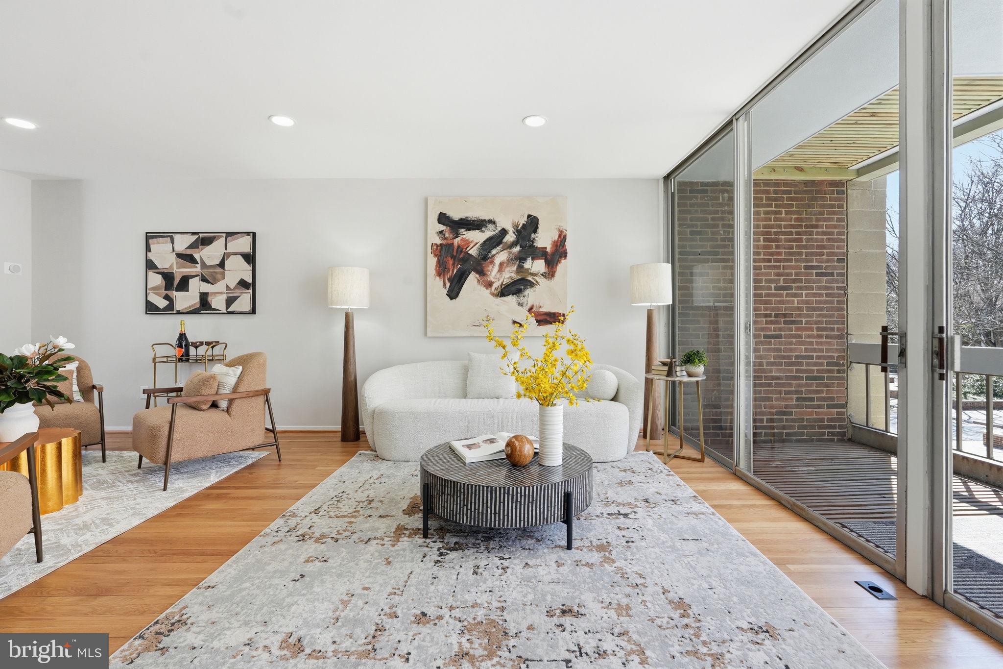 11526 Maple Ridge Road Reston, VA 20190 - Photo 15 of 52 Wall of glass opens to the balcony