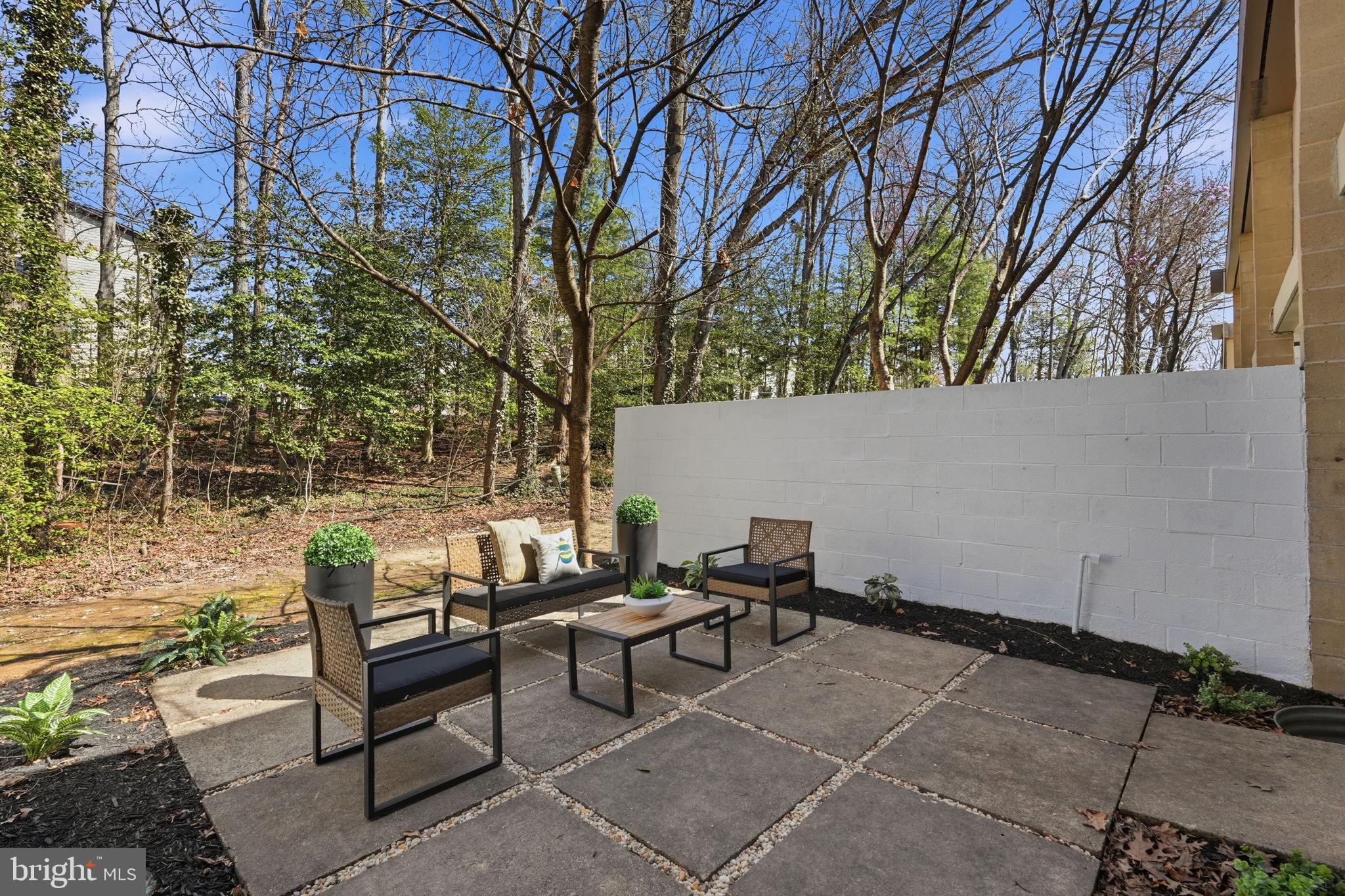 11526 Maple Ridge Road Reston, VA 20190 - Photo 28 of 54 Private patio, framed by nature