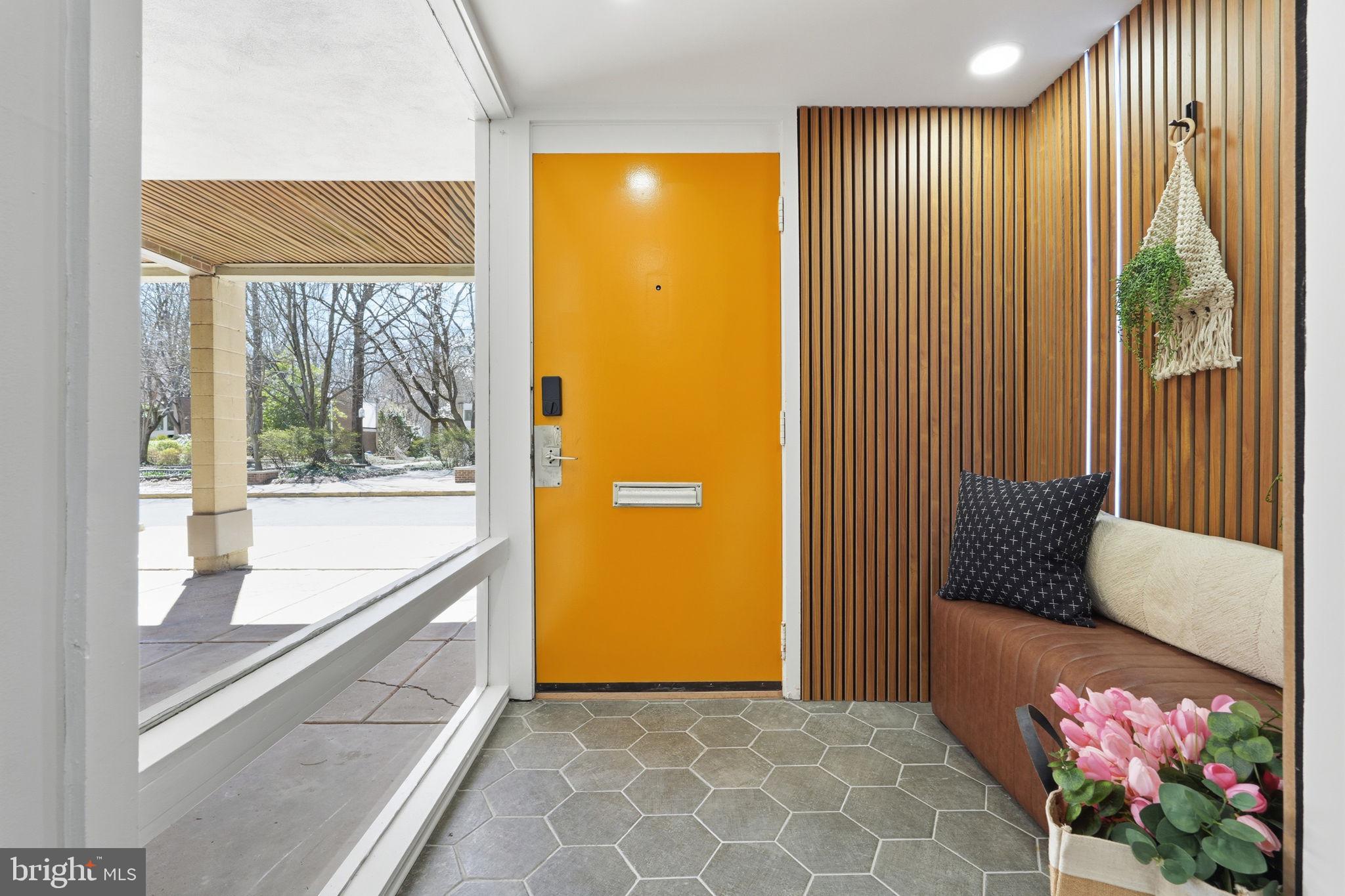 11526 Maple Ridge Road Reston, VA 20190 - Photo 6 of 52 Entry w/wood, glass & bold architectural details