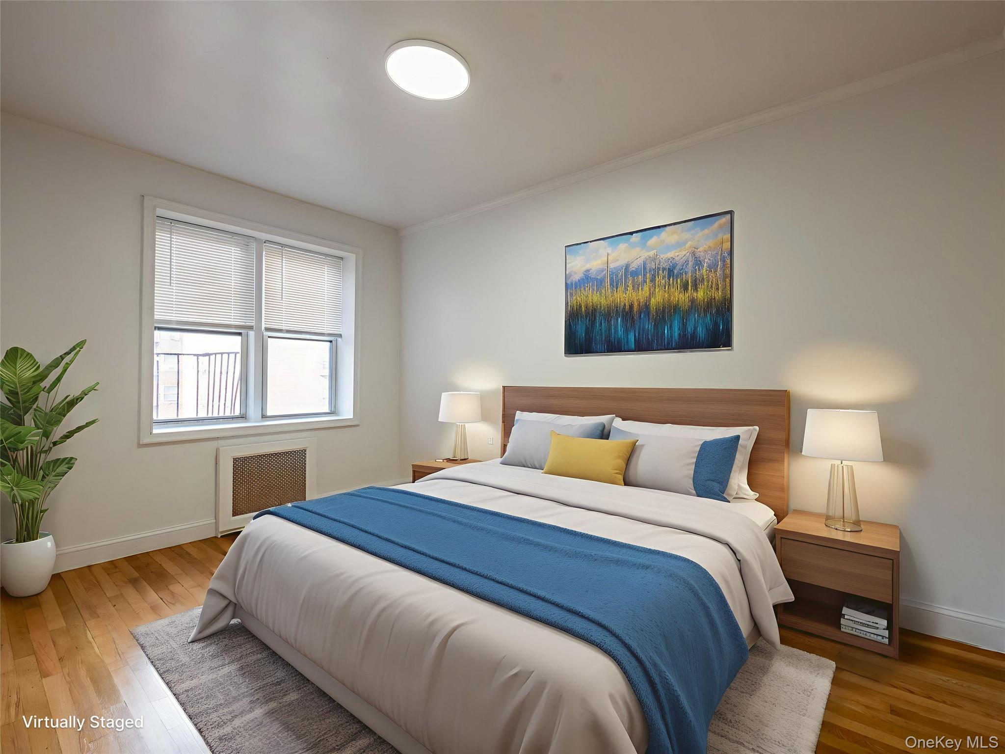 63-60 102nd Street, Unit D11 Queens, NY 11374 - Photo 17 of 21 a bedroom with bed and wooden floor