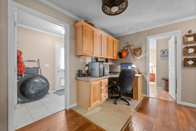 a view of a living room with furniture window and outside view