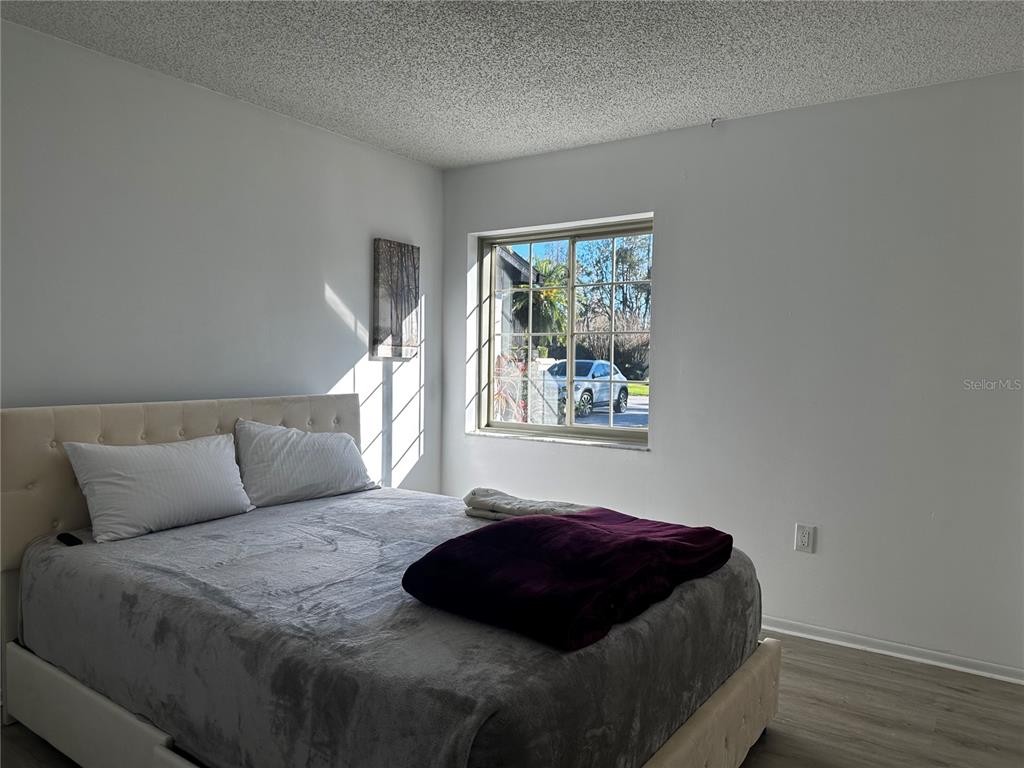 5144 Pine Tree Lane Wesley Chapel, FL 33543 - Photo 11 of 13 a bedroom with a bed window and wall painting